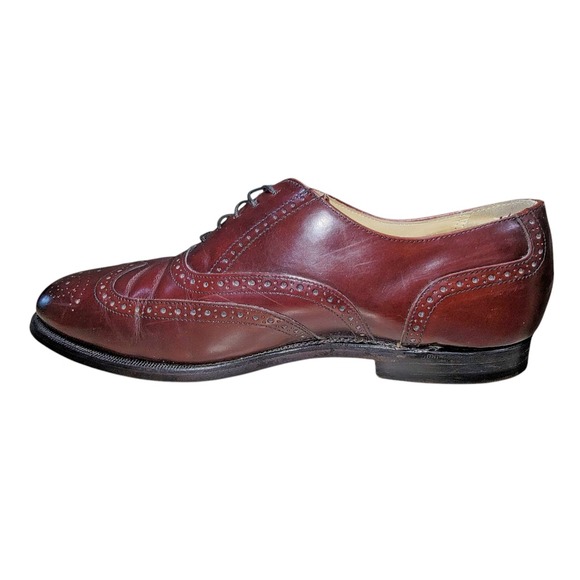 Bostonian Classics Men\'s Burgundy Wingtip Oxford Shoes Size 10 D/B Made in USA main image 13